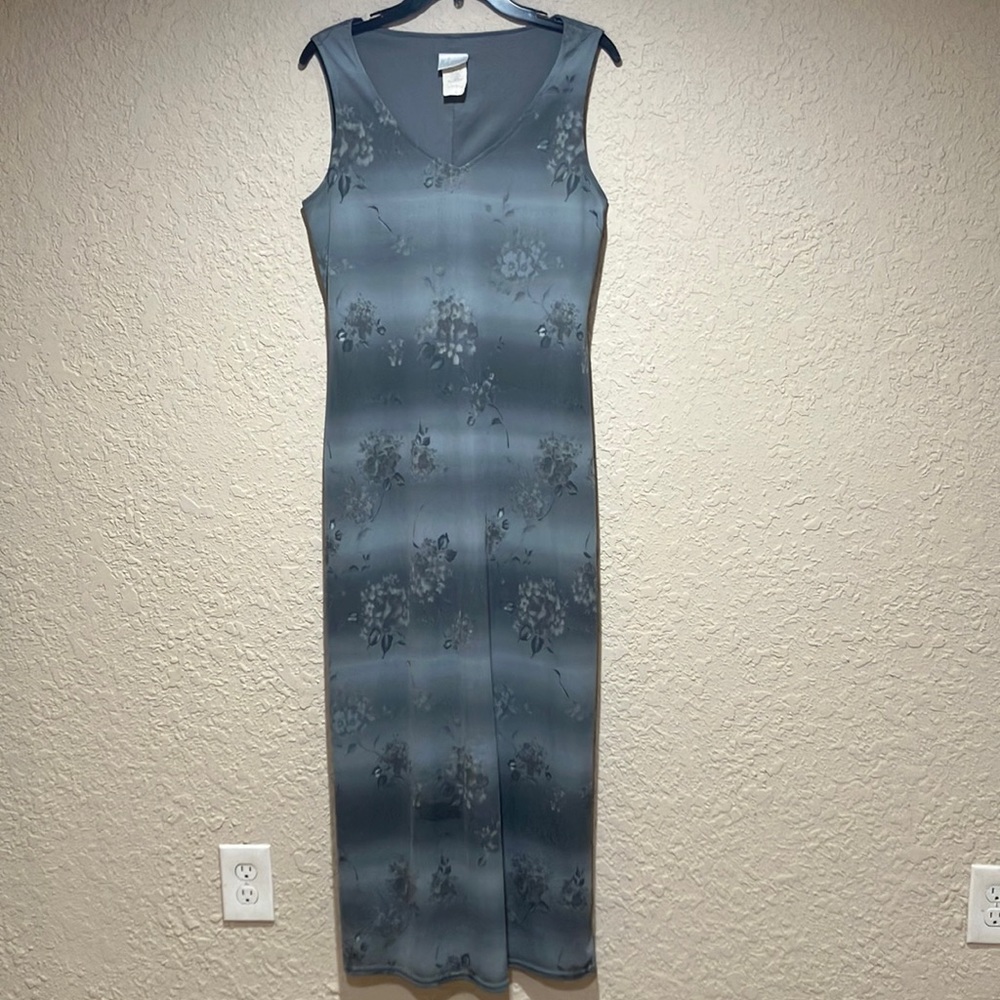 Words. Gray summer dress. Size L